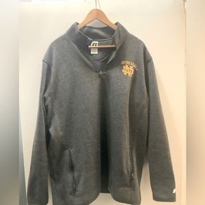 Russell Athletics Notre Dame 1/4 zip Notre Dame Sweatshirt